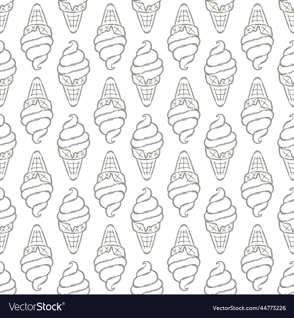 Coloring seamless pattern print for cloth design Vector Image