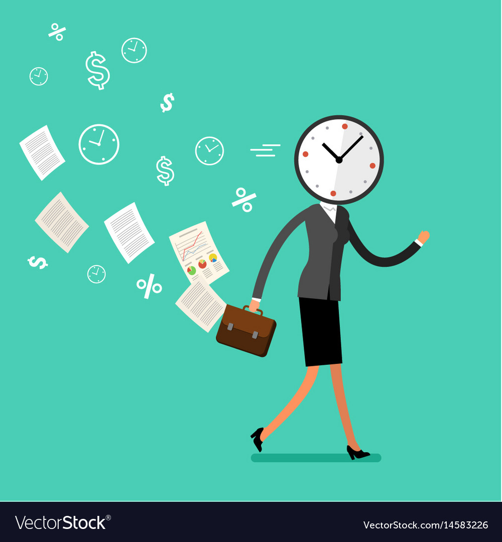 Concept effective time management Royalty Free Vector Image