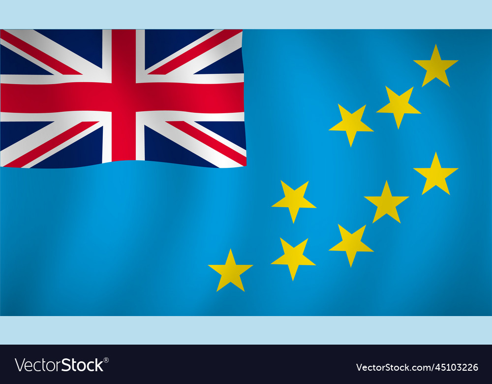 Tuvalu flag background Royalty Free Vector Image