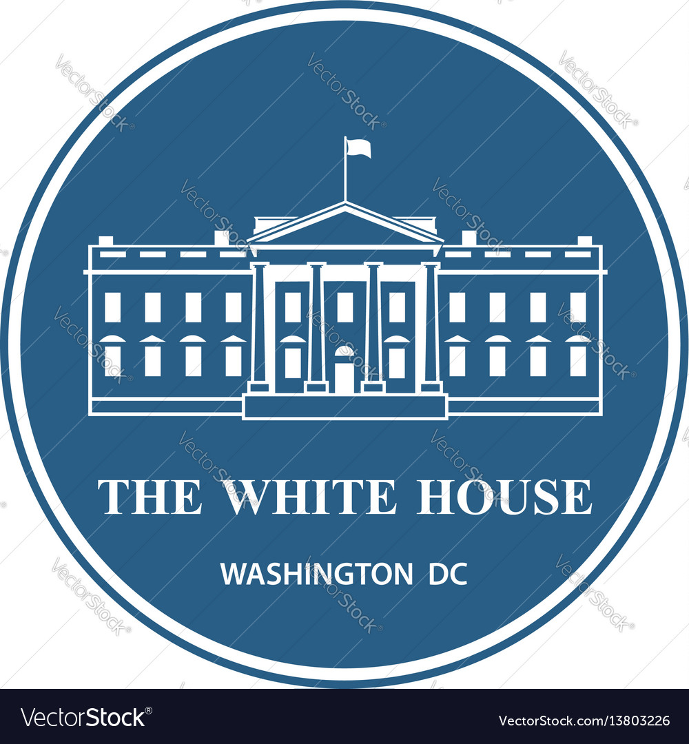 White house icon Royalty Free Vector Image - VectorStock