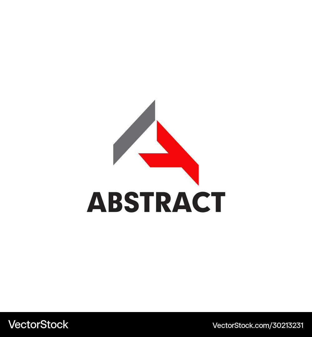 A letter initial logo design template Royalty Free Vector