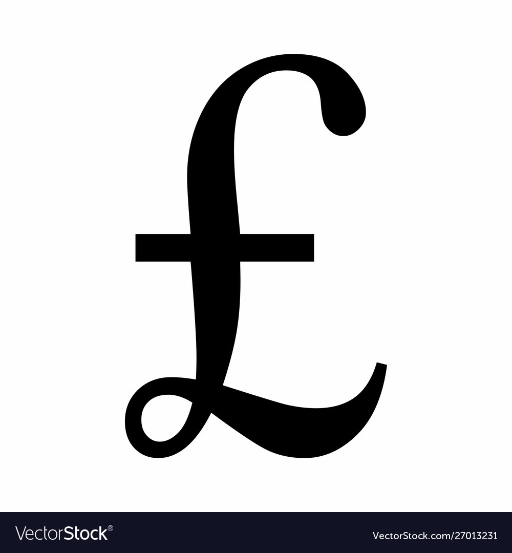 black-pound-symbol-royalty-free-vector-image-vectorstock