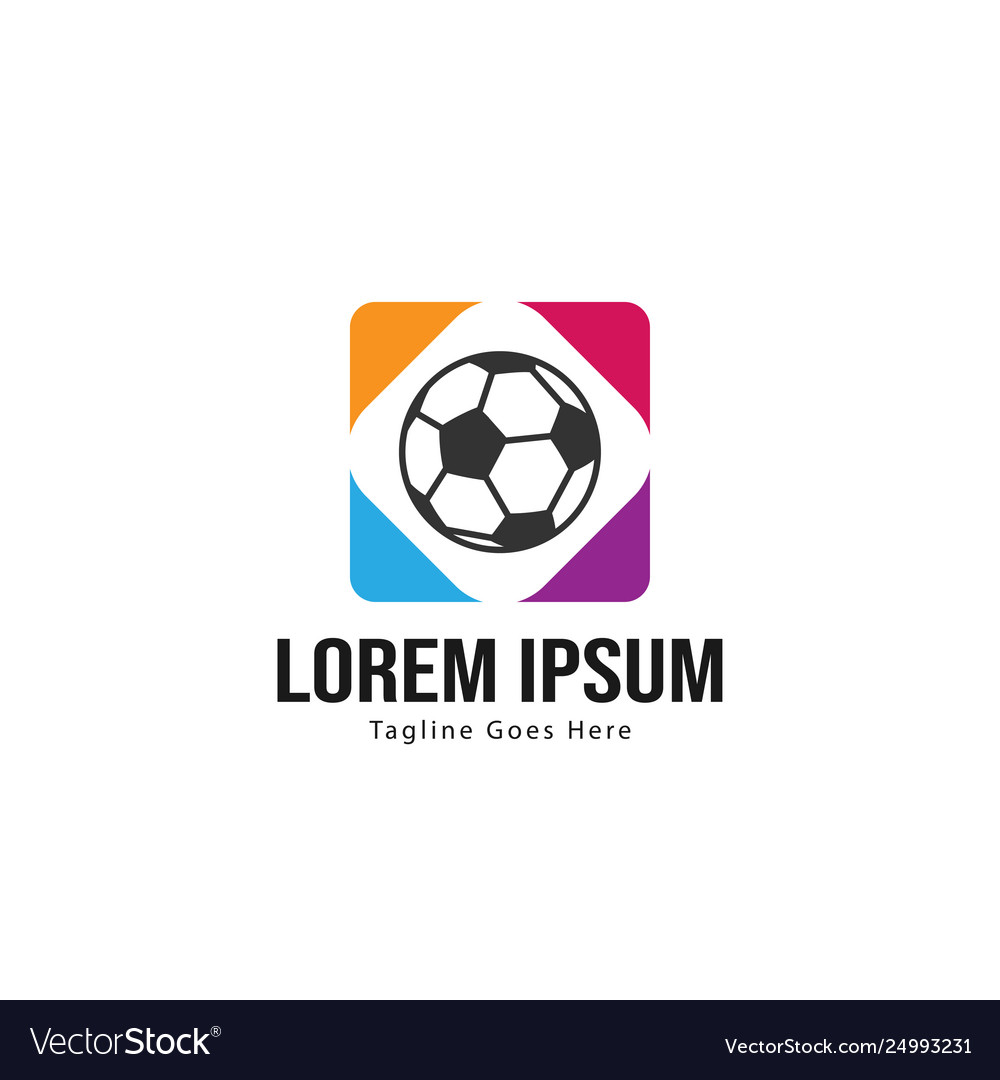 Football logo template design