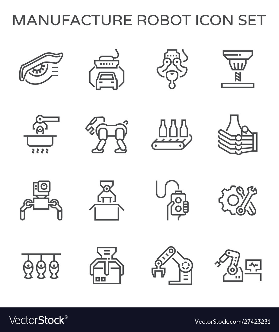 Robot production icon