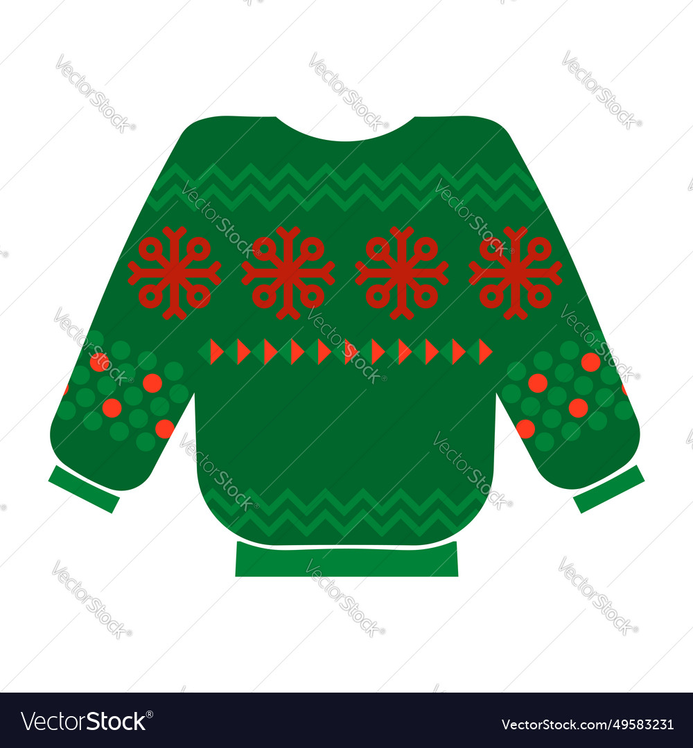 Winter sweater norwegian national holiday pattern Vector Image