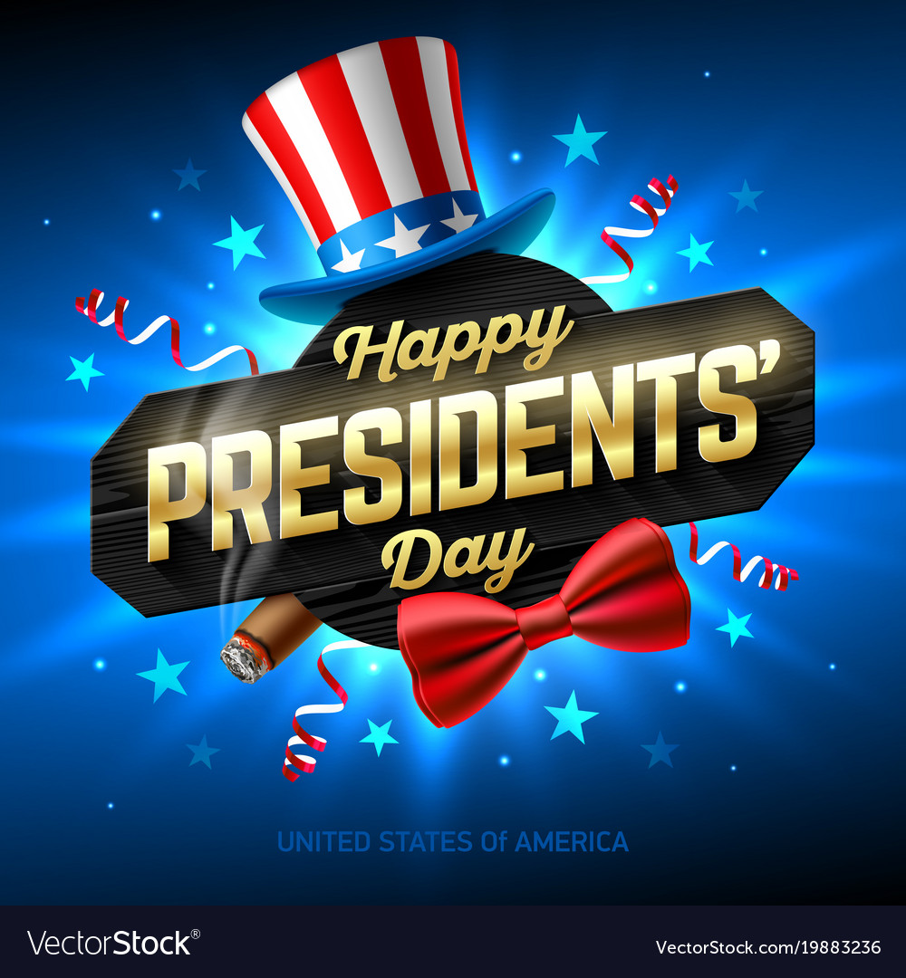 Is There Mail On Presidents Day 2024 Special Characters December 2024   Happy Presidents Day Greeting Card Design Vector 19883236 