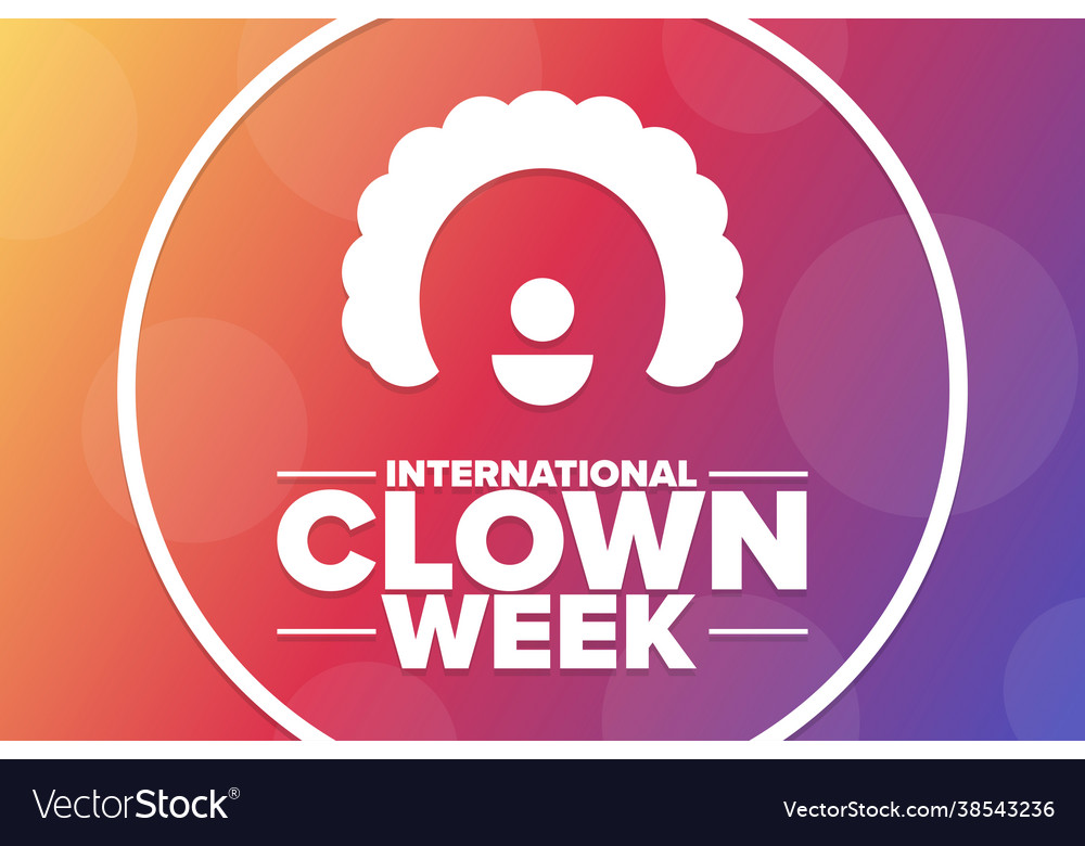 International clown week holiday concept Vector Image