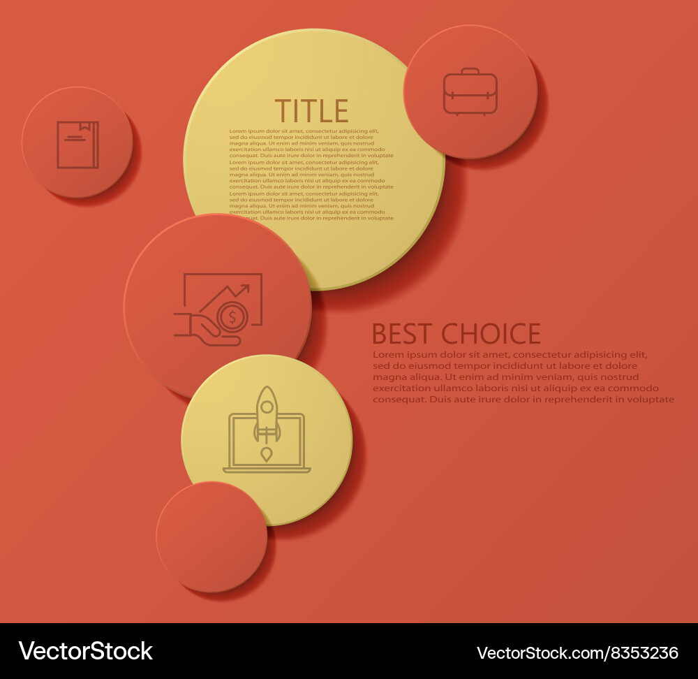 Modern circle technology infographic Royalty Free Vector