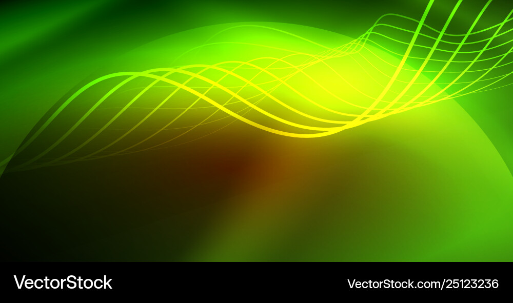 Neon wave background Royalty Free Vector Image