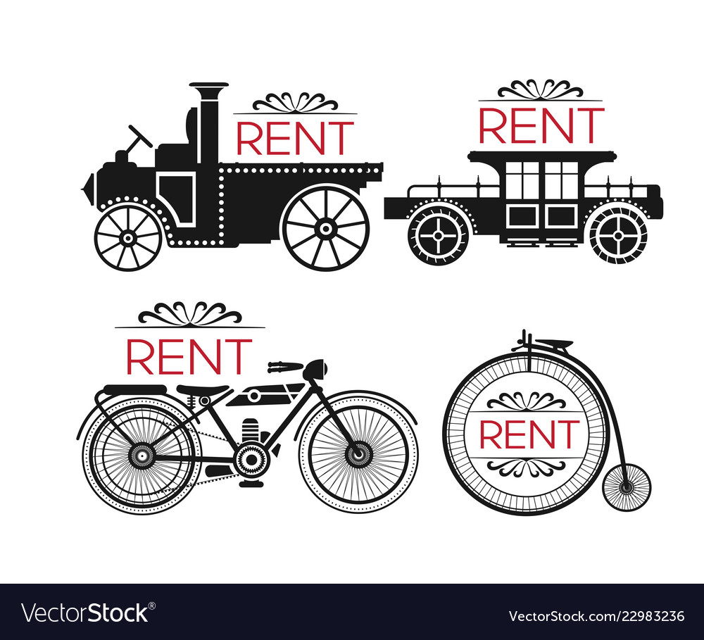 Object rental car vector image Object rental car