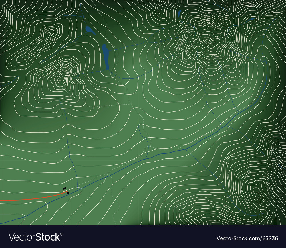 Topographic map Royalty Free Vector Image - VectorStock