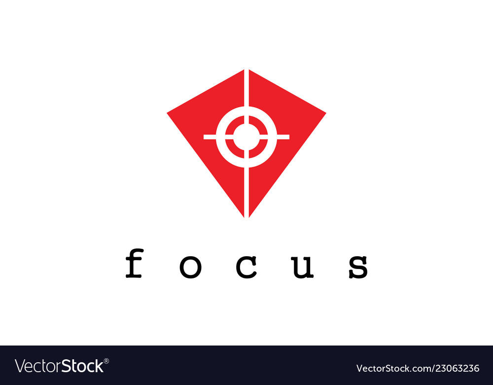 Triangle focus logo Royalty Free Vector Image - VectorStock