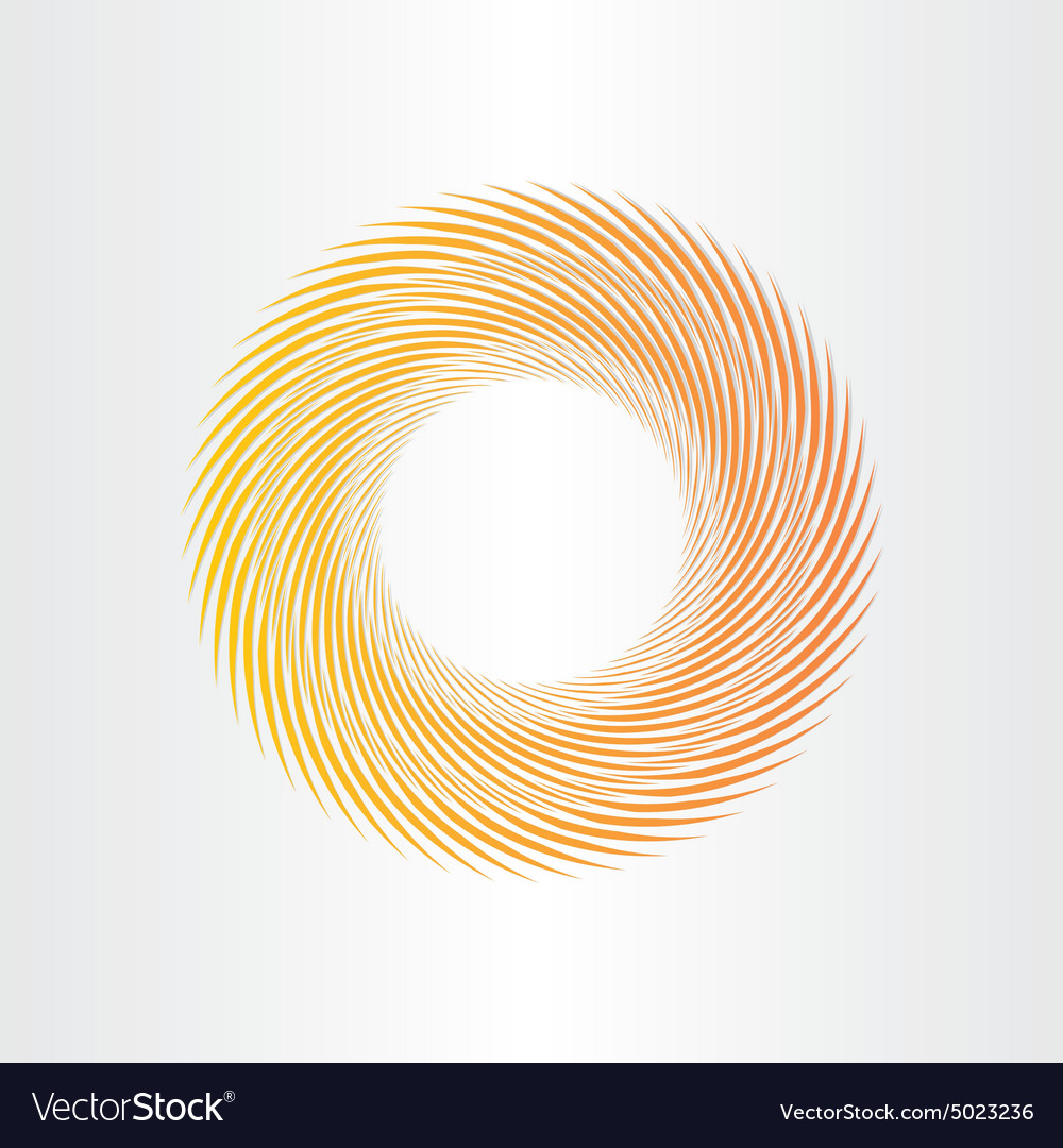 Yellow abstract circle background Royalty Free Vector Image