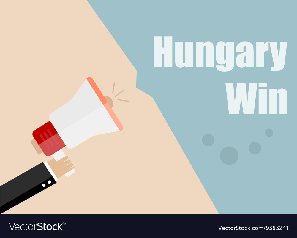 Hungary win flat design business