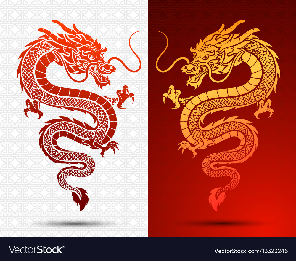 Chinese dragon Royalty Free Vector Image - VectorStock