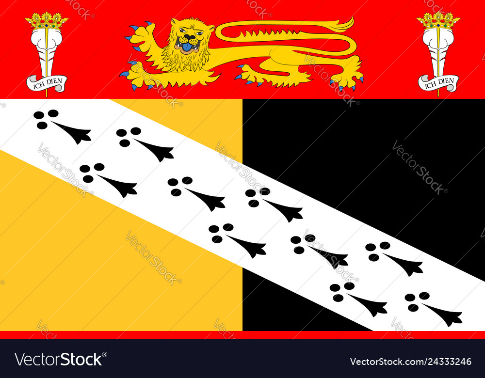 Flag of norfolk in england Royalty Free Vector Image