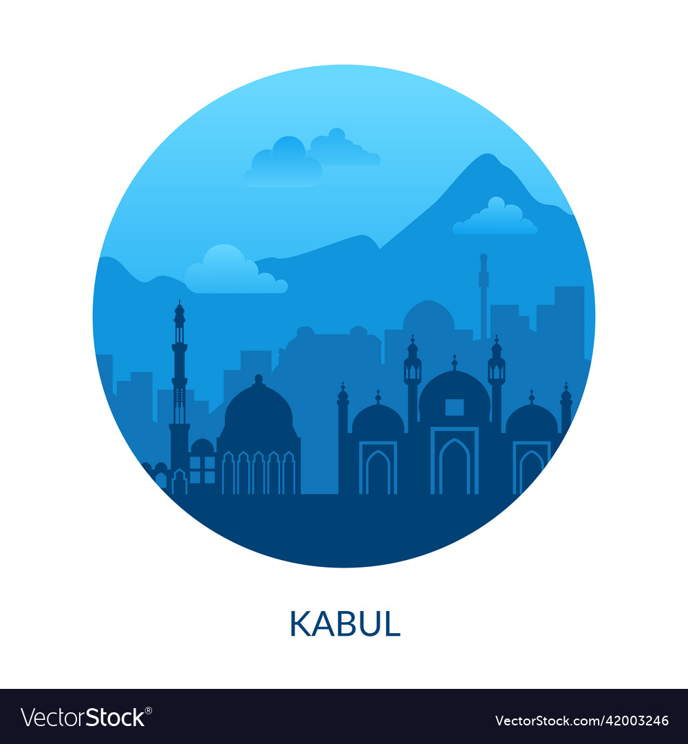 Kabul afghanistan berühmte blaue Stadtansicht