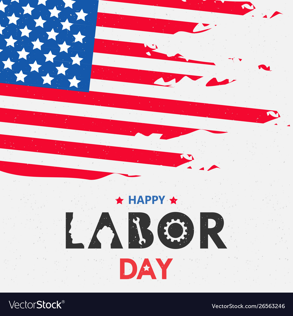 Labor day background design template graphic