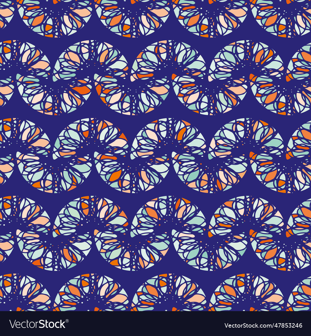 Mosaic chainlink pattern background Royalty Free Vector