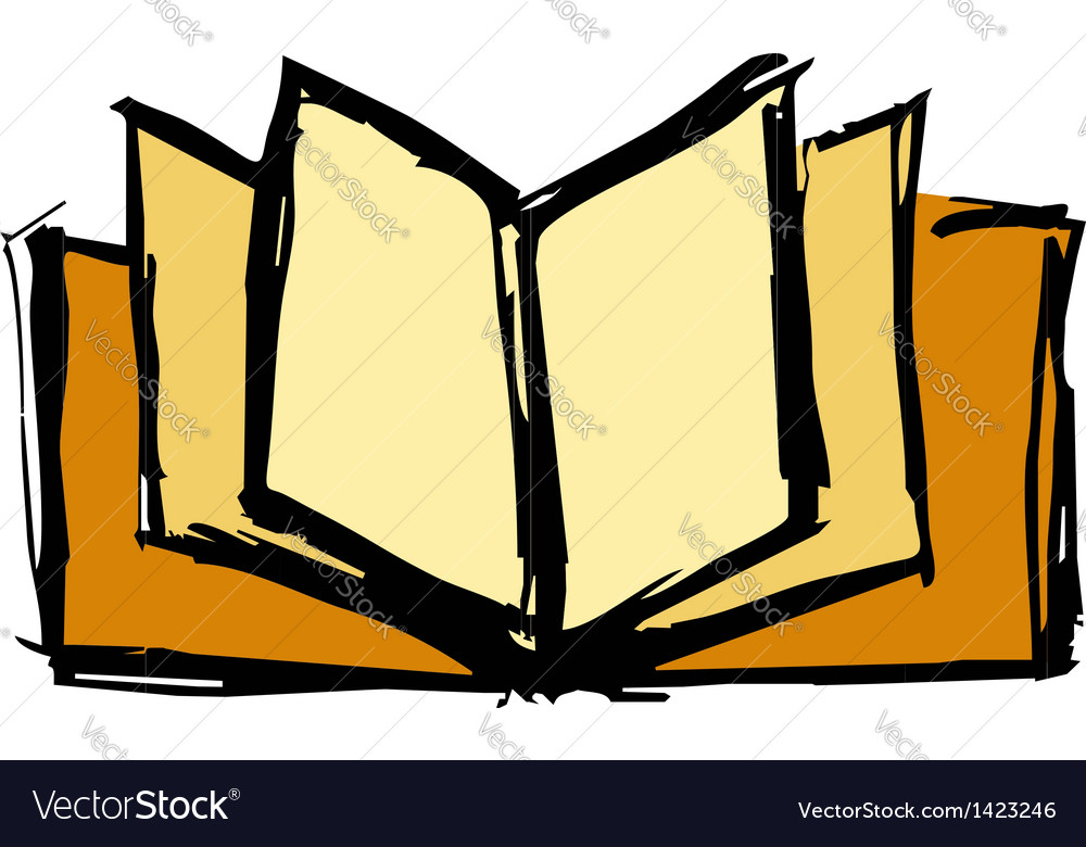 Open book Royalty Free Vector Image - VectorStock