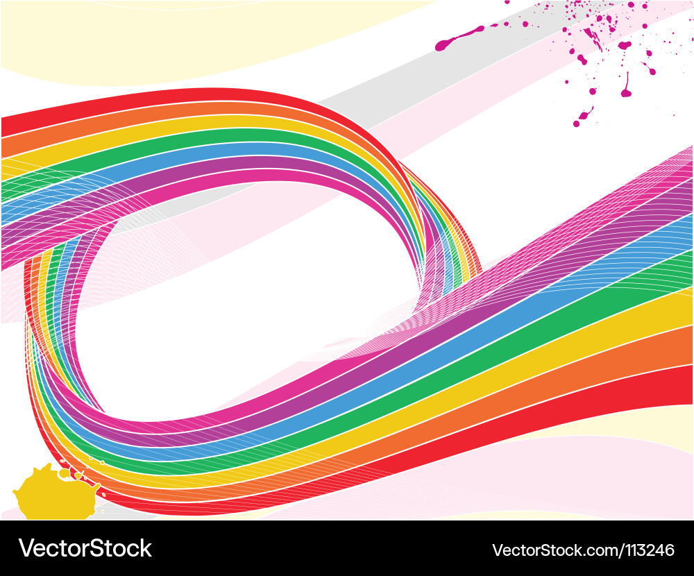 Rainbow wave background Royalty Free Vector Image