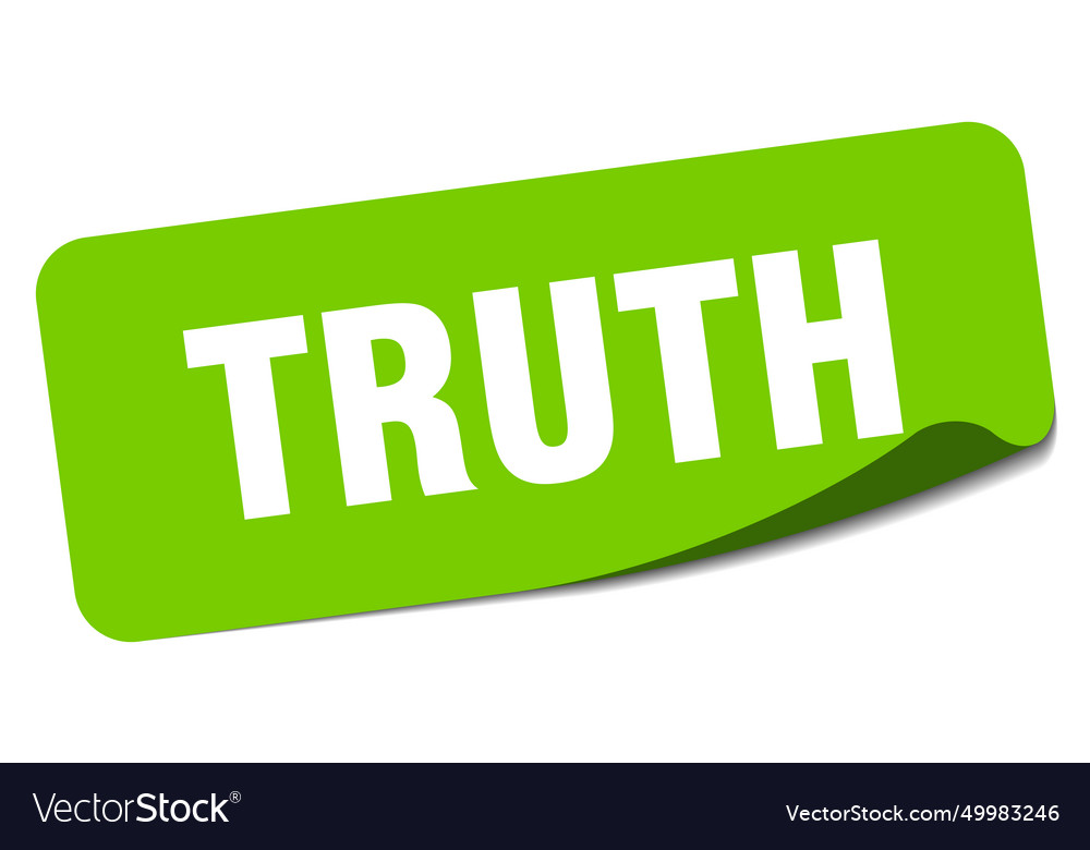 Truth sticker label