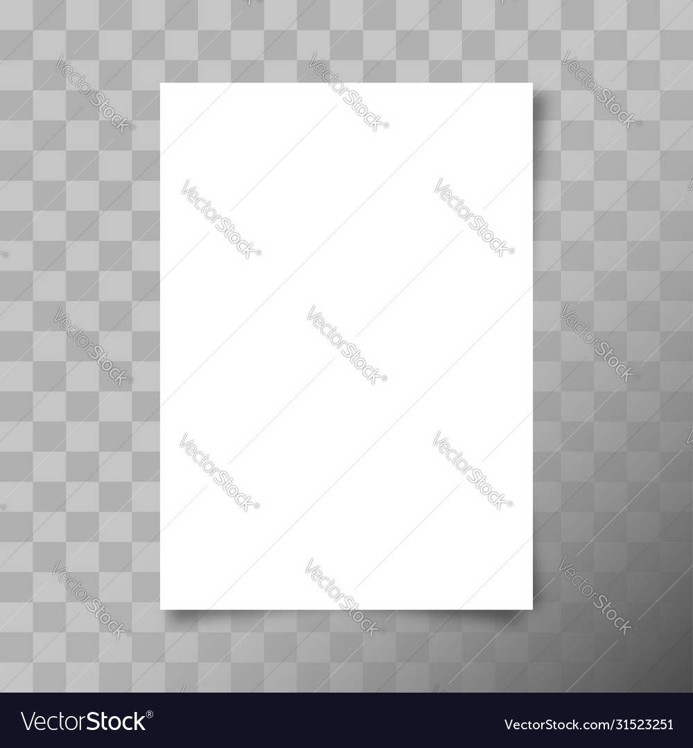 A4 format paper sheet white blank paper sheet vector image A4 format paper sheet white blank paper sheet
