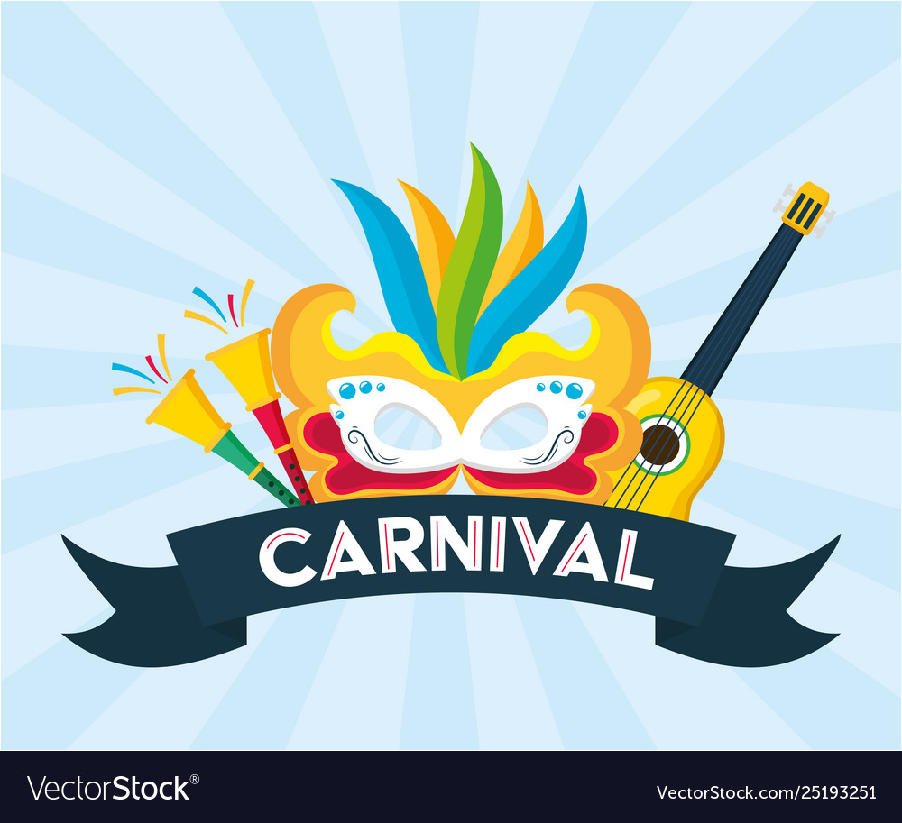 Brazil carnival festival Royalty Free Vector Image