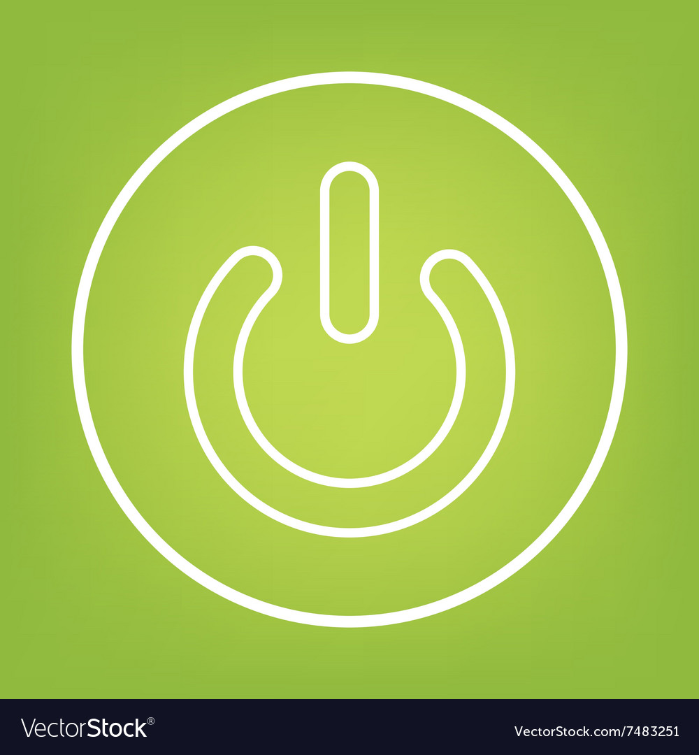 On off switch line icon Royalty Free Vector Image