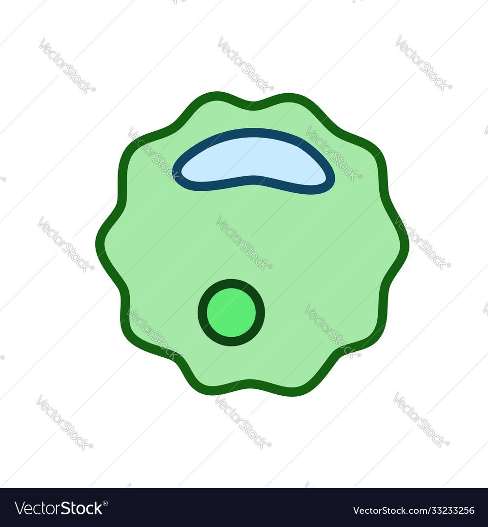 Bacteria microbe virus outline icon microscopic