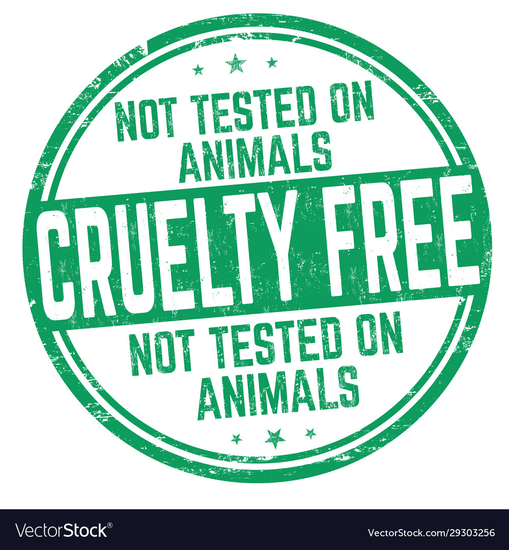 Cruelty free sign or stamp Royalty Free Vector Image