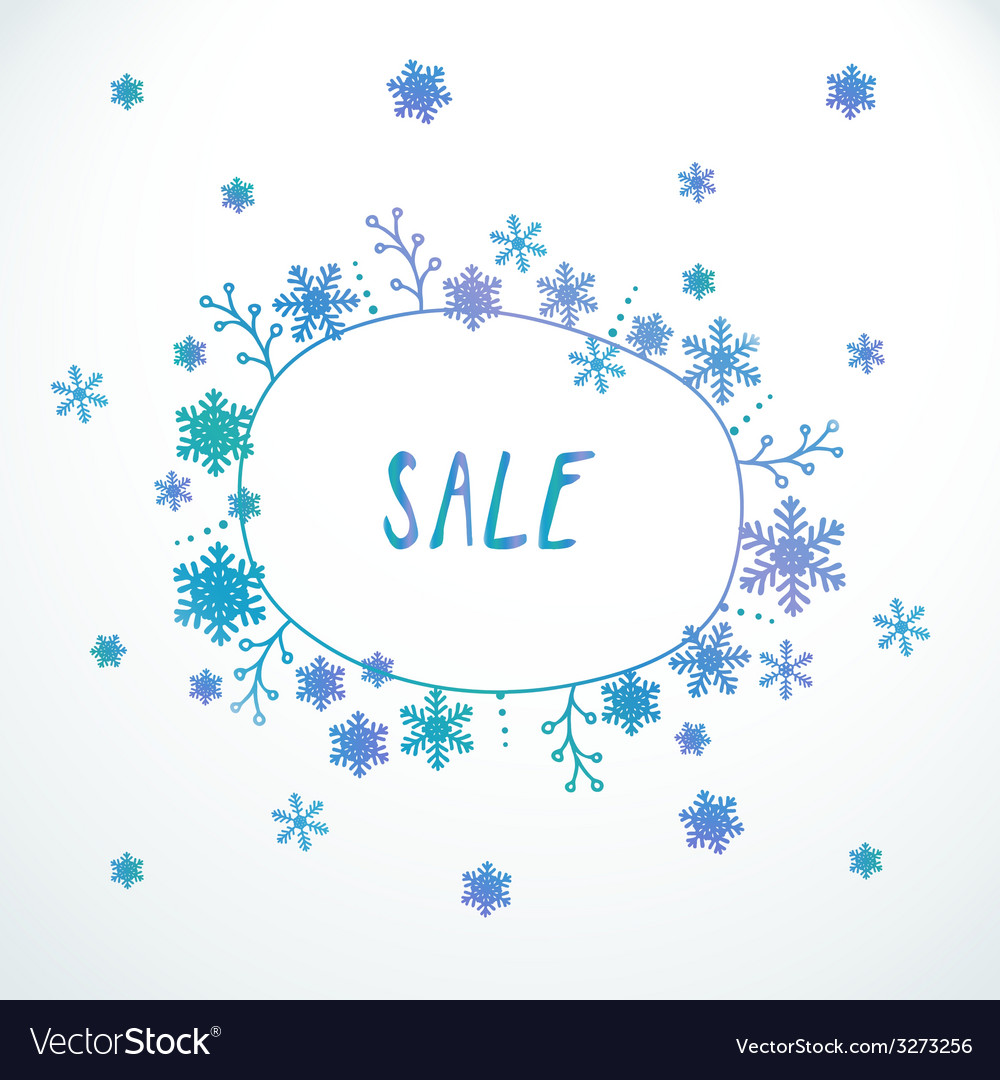 Cute Doodle Sale Banner Royalty Free Vector Image