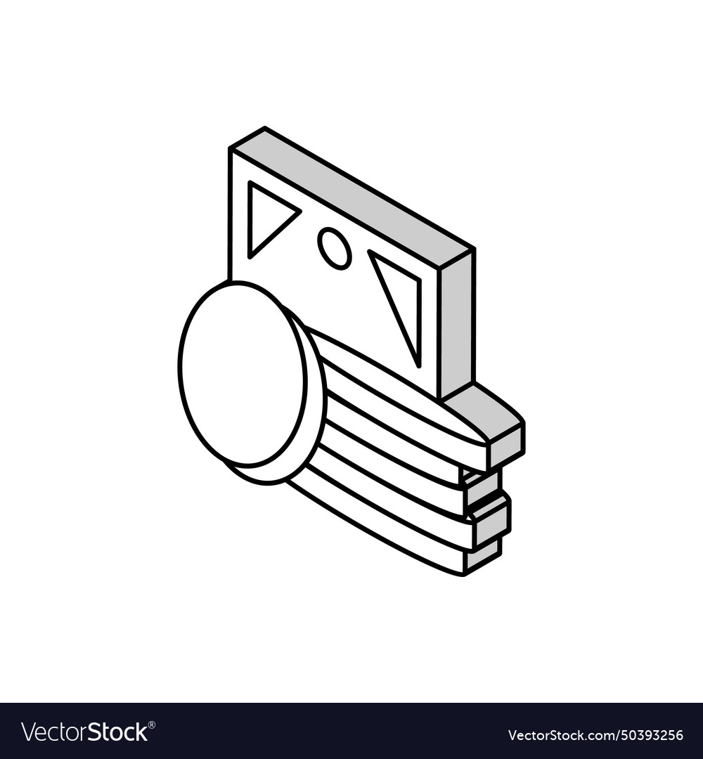 Face sponges isometric icon