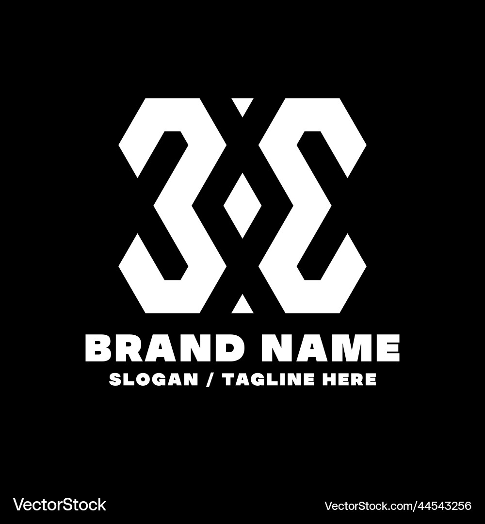 Letter xx logo design template Royalty Free Vector Image