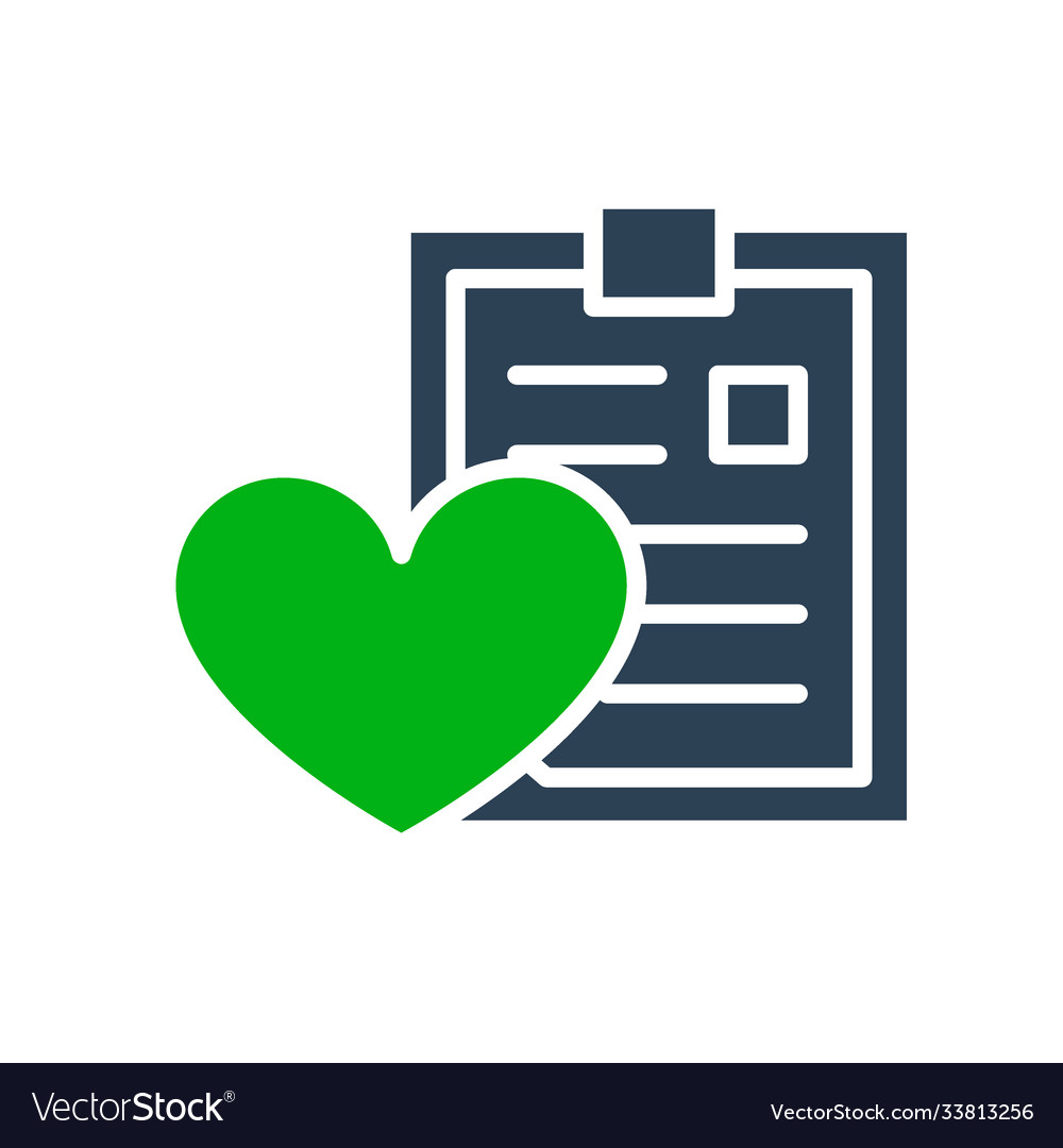 Love profile donation colored icon clipboard