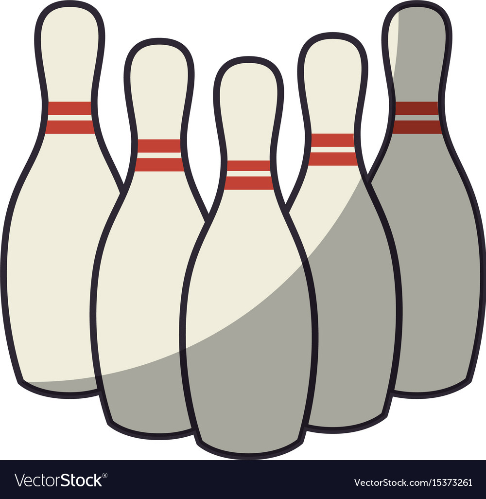 Bowling sport game Royalty Free Vector Image - VectorStock