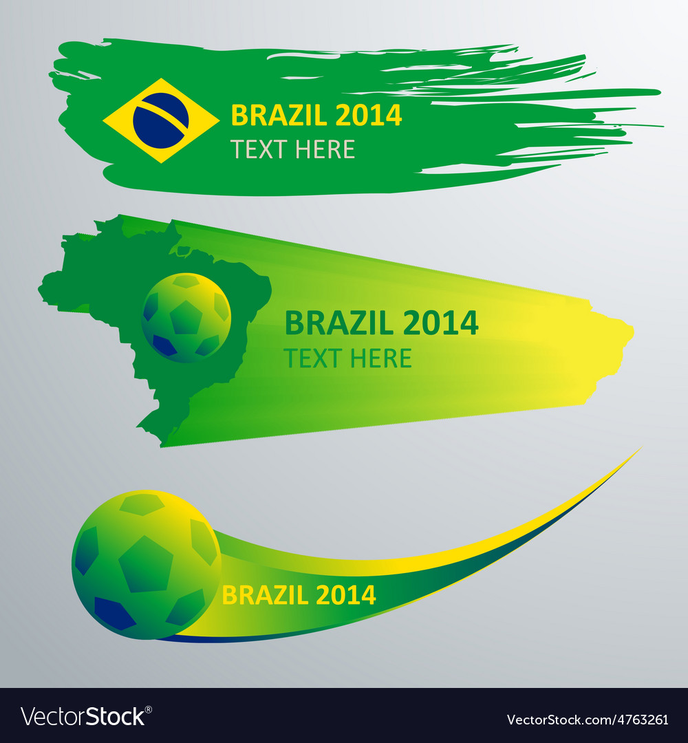 Brazil Banner Royalty Free Vector Image Vectorstock