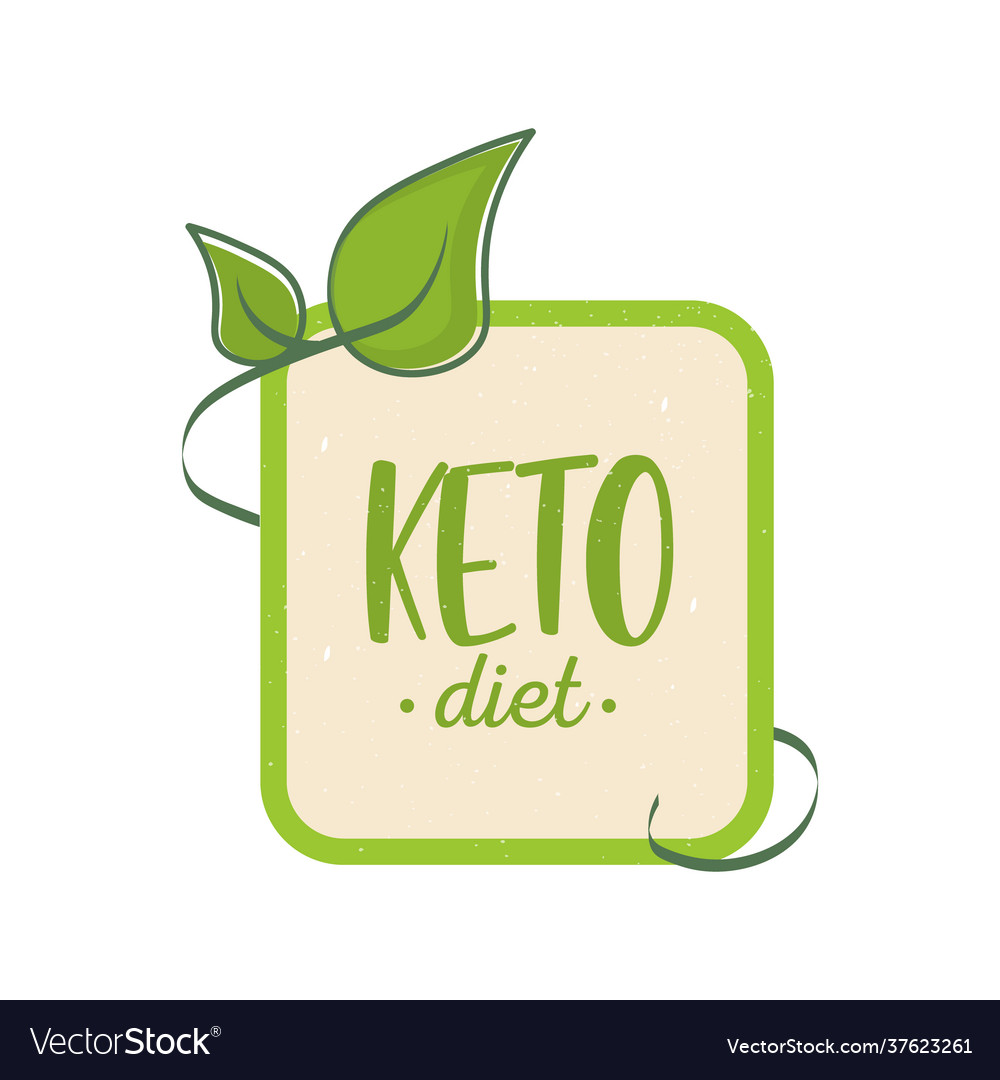 Keto diet icon sign ketogenic diet Royalty Free Vector Image