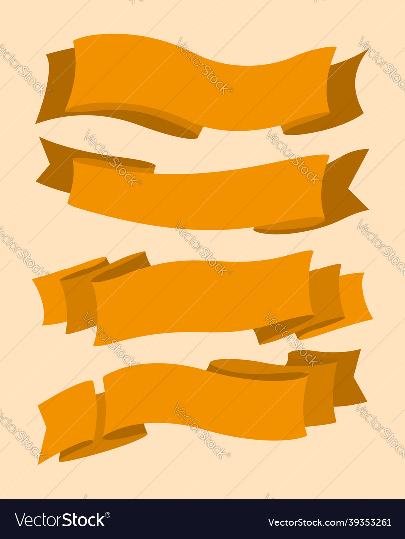 Ribbon set collection Royalty Free Vector Image