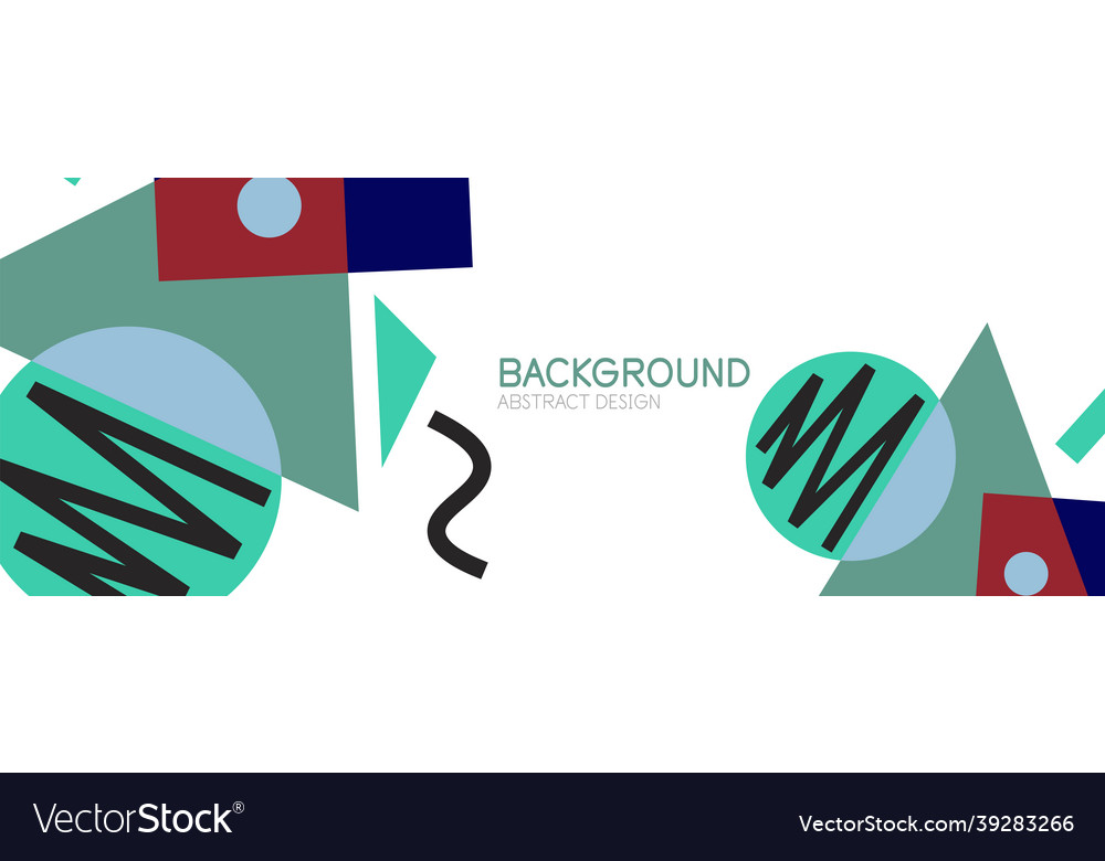 Abstract background blocks lines triangles Vector Image