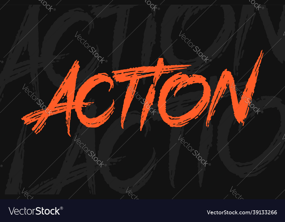 Action lettering