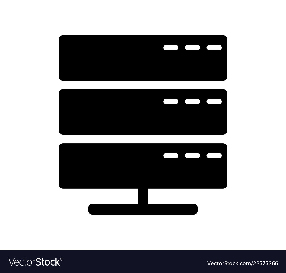 Download Database server icon Royalty Free Vector Image