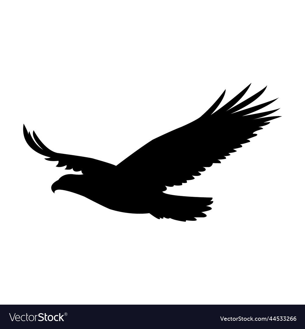 Eagle silhouette Royalty Free Vector Image - VectorStock