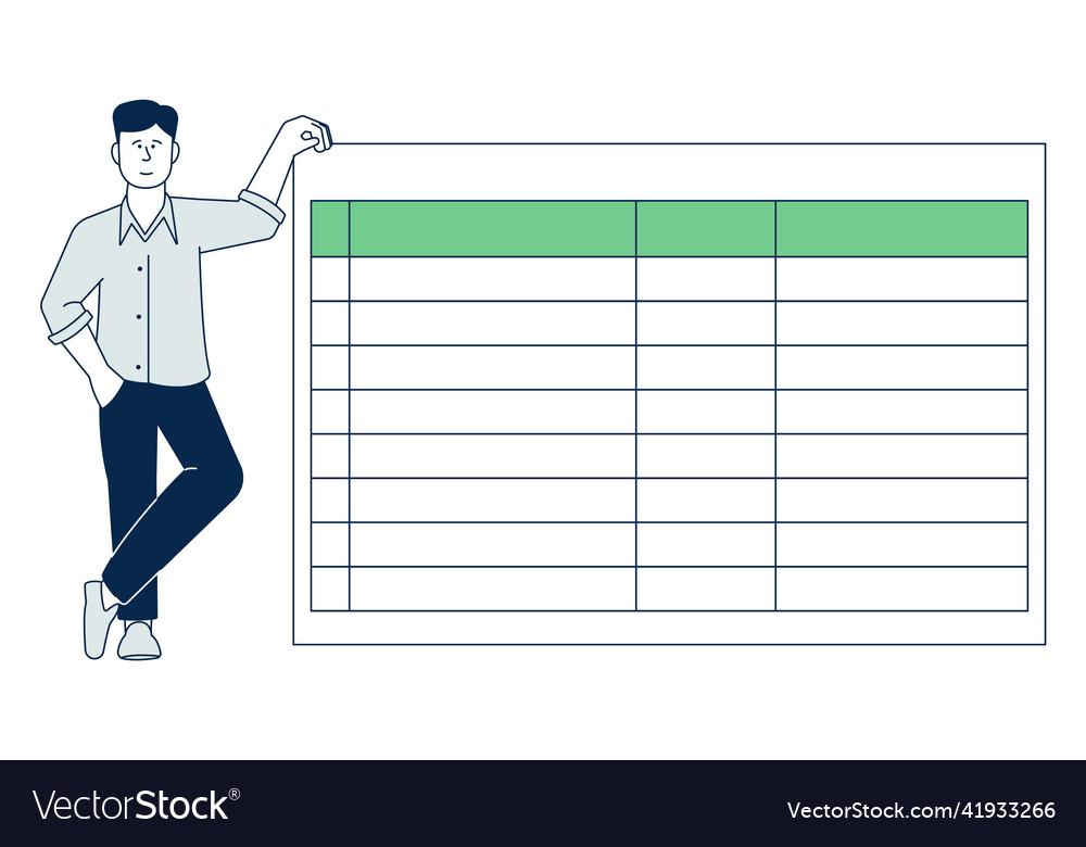 Mann mit Planner Seite Zeitmanagement Prozess