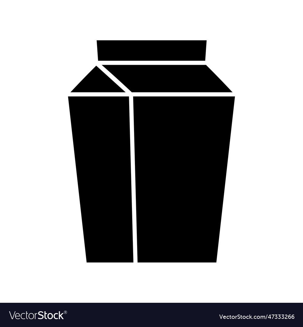 Milk box icon design template isolated