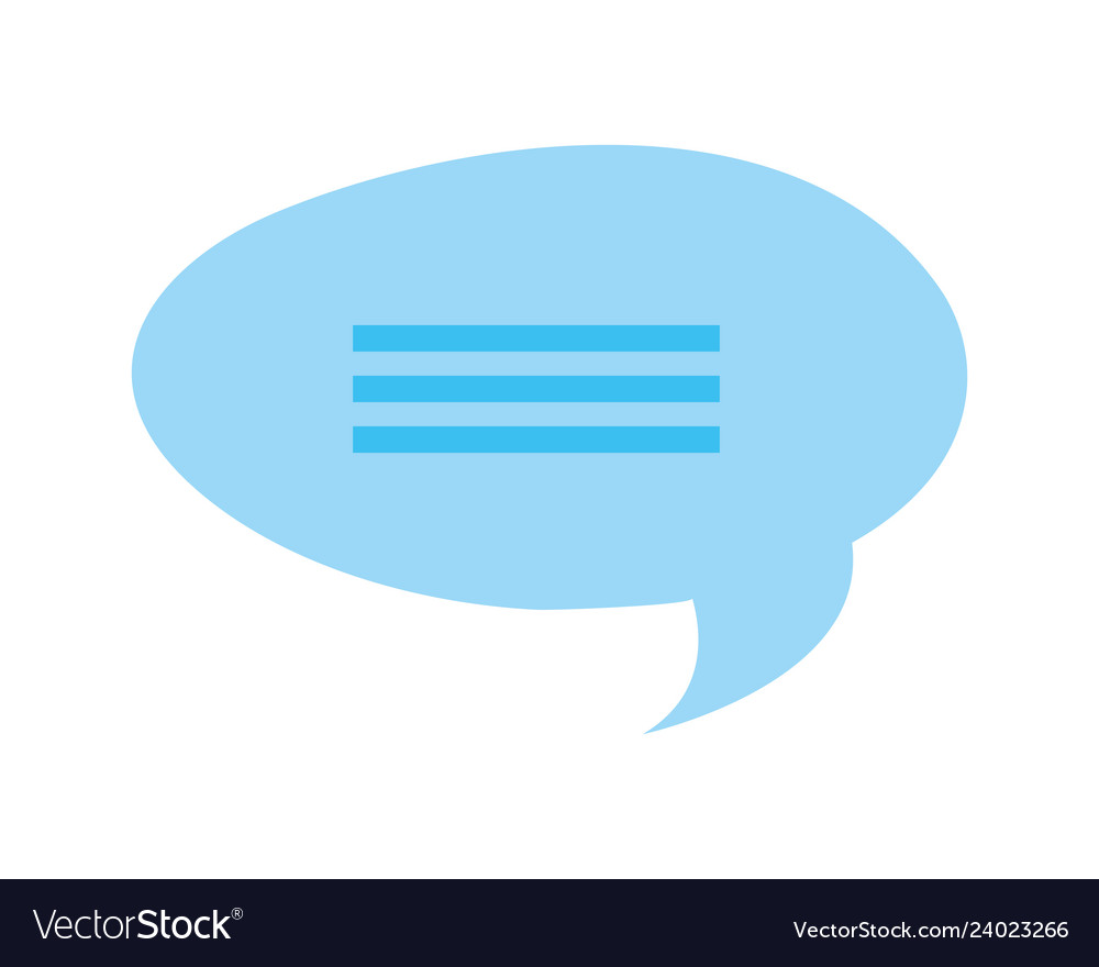 Speech bubble message