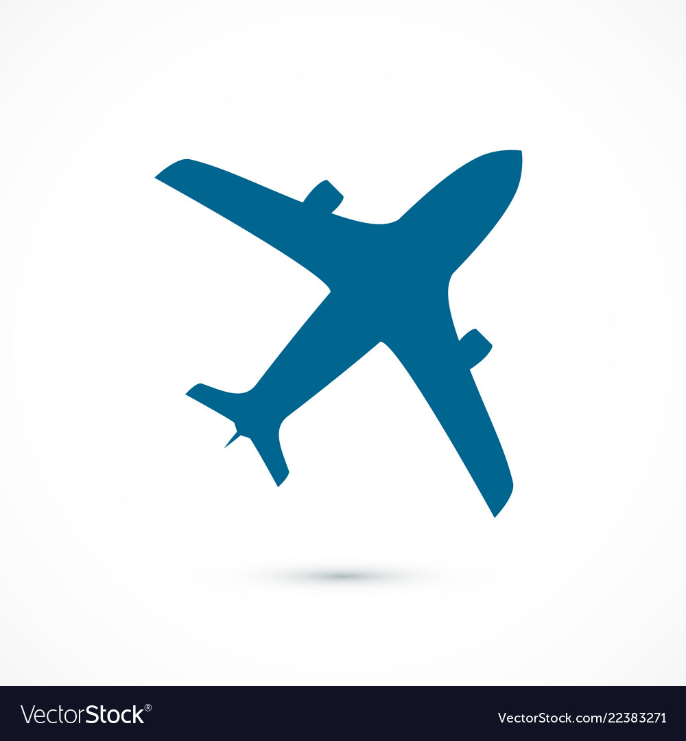 Blue Airplane Icon Png