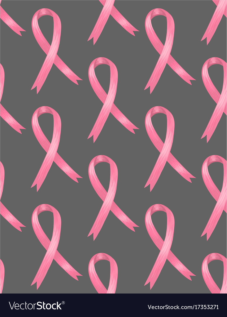 breast-cancer-awareness-pattern-with-pink-ribbon-vector-image