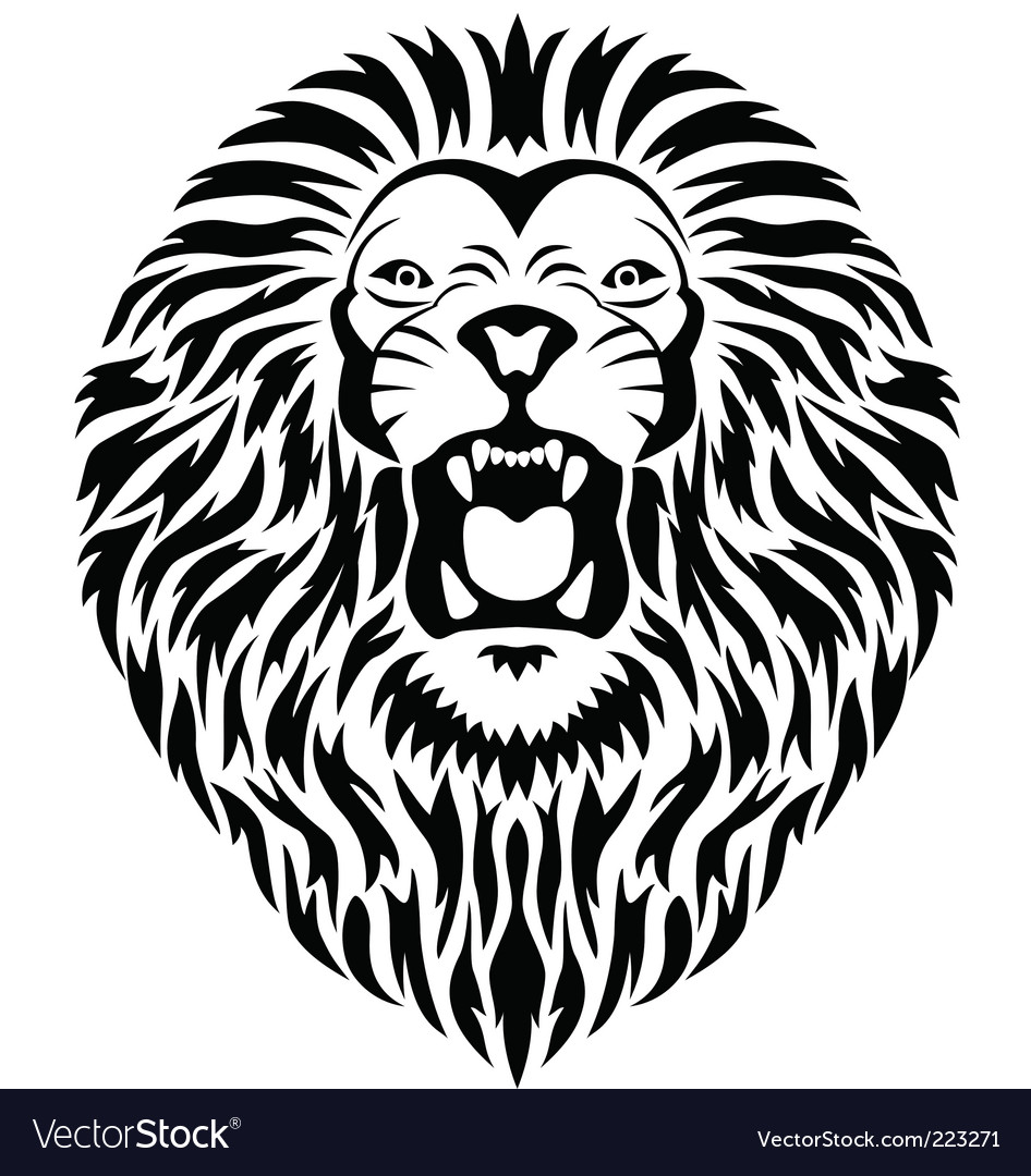 Download Lion head Royalty Free Vector Image - VectorStock