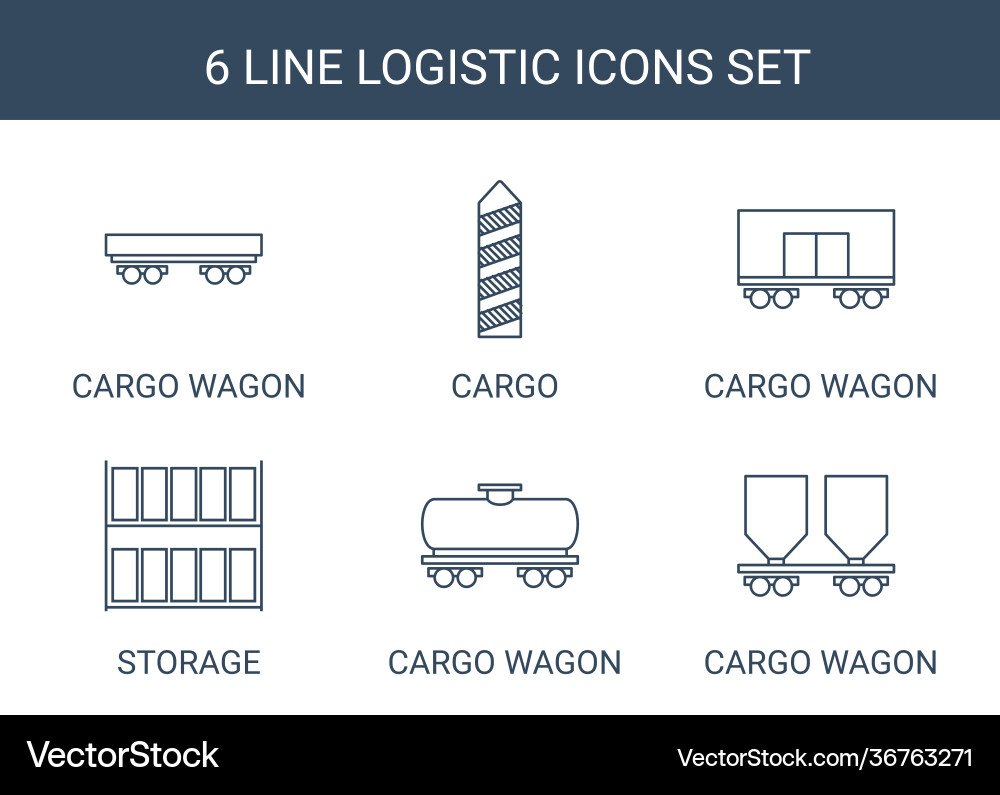 Logistic icons Royalty Free Vector Image - VectorStock